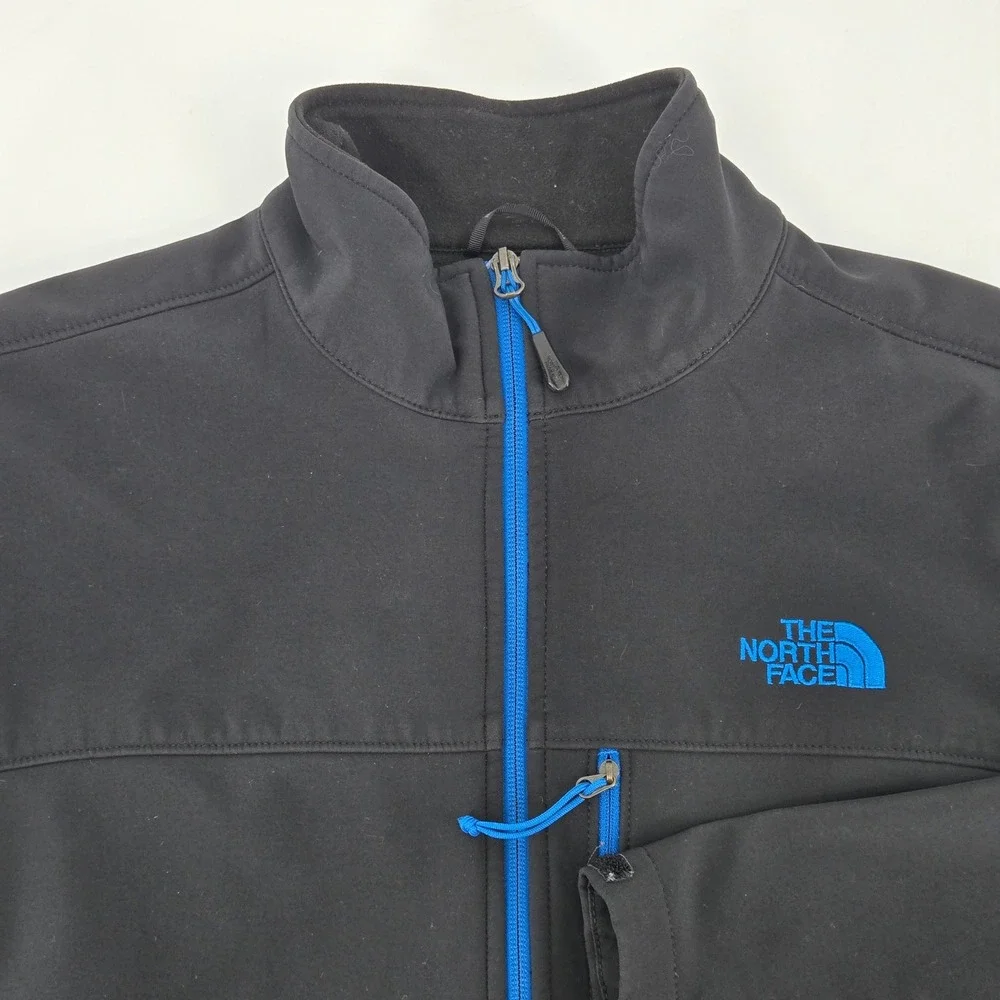 The North Face Apex‎ Bionic Softshell Jacket Black Blue Mens Medium Gorpcore Y2K